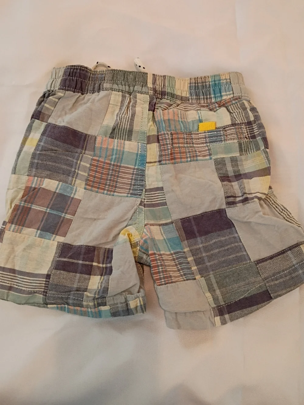 toddler boy Baby Gap Shorts Kids khaki plaid drawsting multicolor size 3T